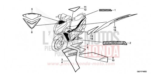 MARK/STRIPE (NSC50T2-4E,5ED) NSC50T2F de 2015